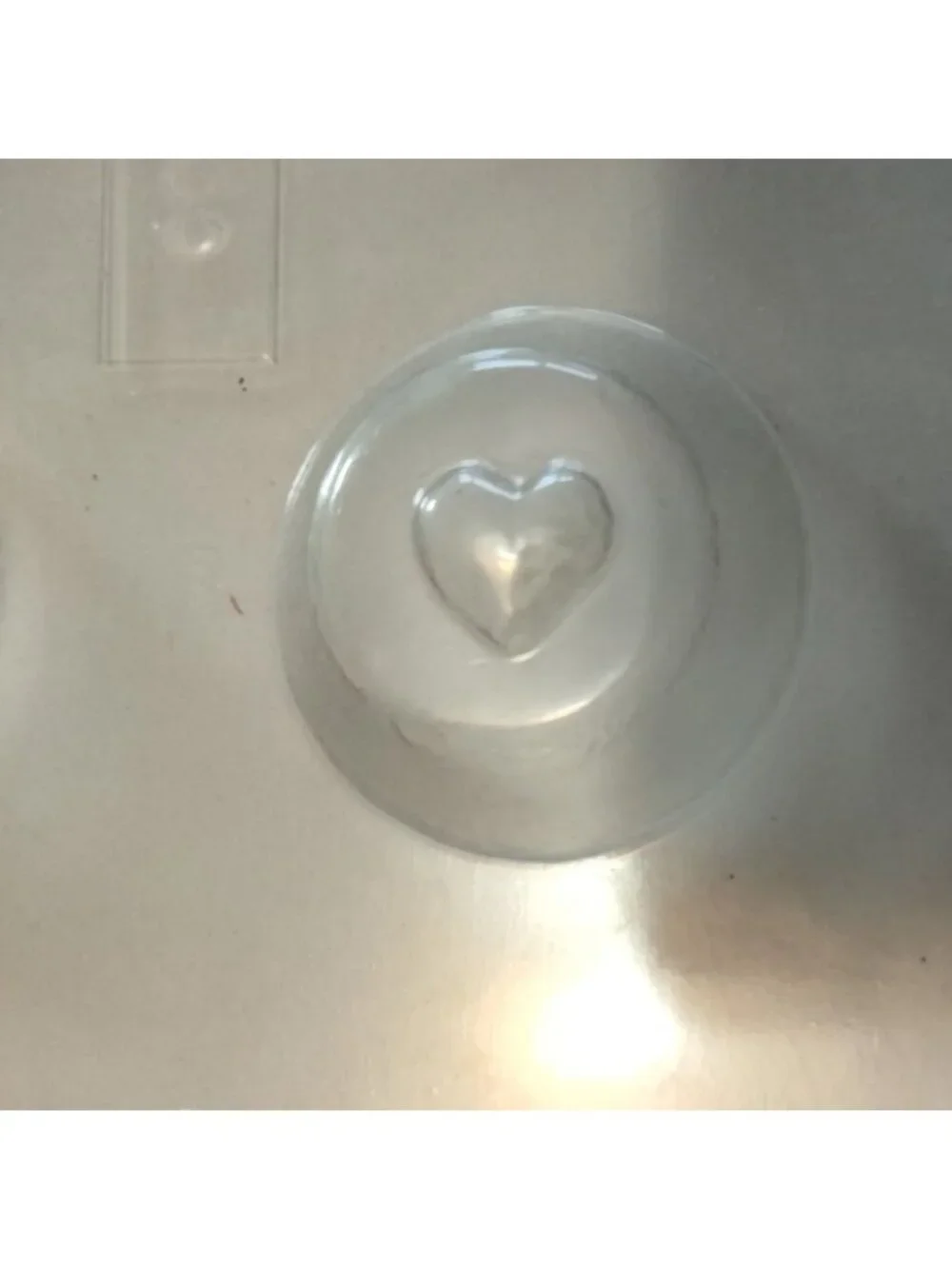 Round Candy Mold Textured Heart Top Wedding Shower